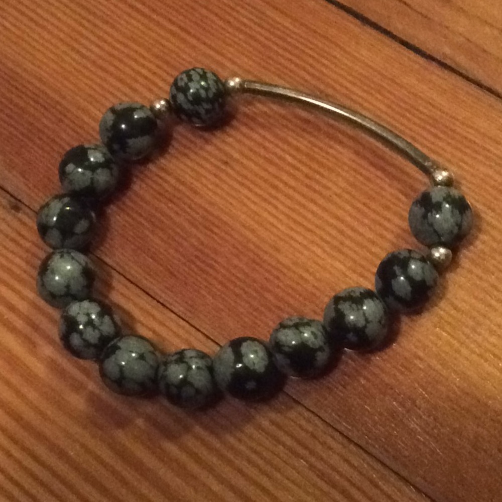 Agate stretch bracelet